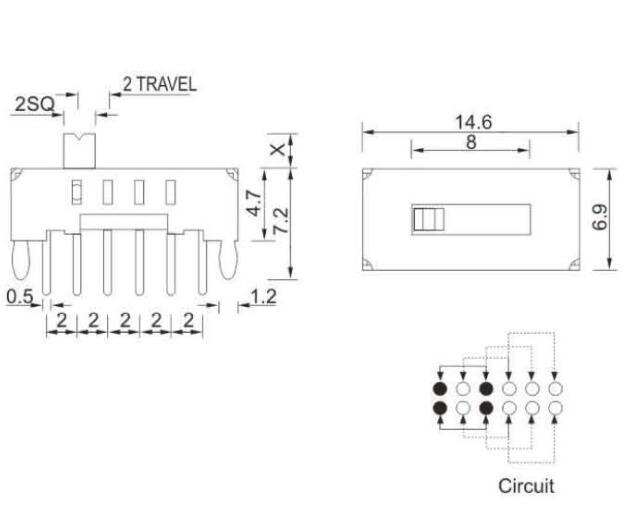 2P4T撥動(dòng)開(kāi)關(guān)規(guī)格書(shū)