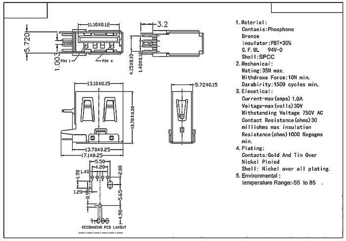 USB2.0設(shè)計(jì)圖紙