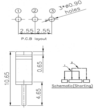 撥動開關(guān)電路圖
