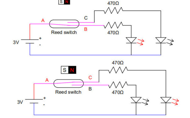 干簧管磁場(chǎng)方向
