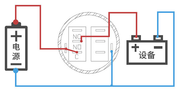 25mm金屬按鈕開關(guān)接線圖