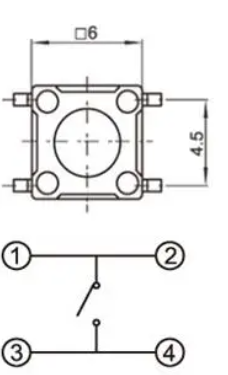 輕觸開關(guān)接線圖
